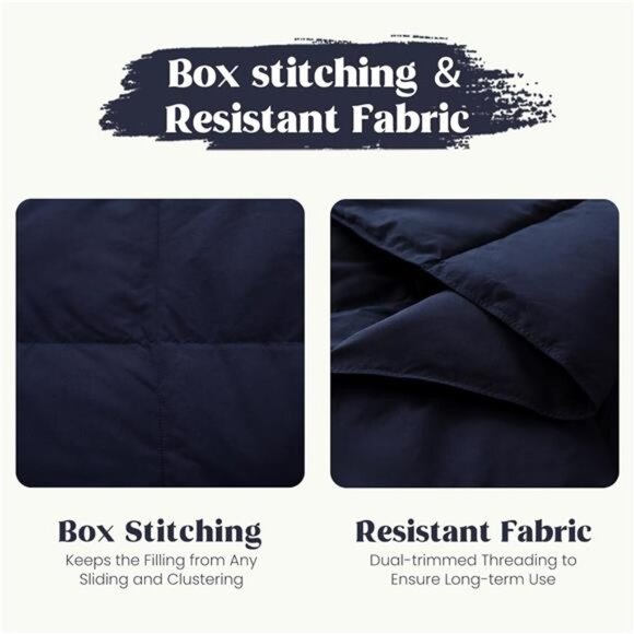 Soft Feather Down Throw Blanket Lightweight Packable Couch Throw - Picture 5 of 7